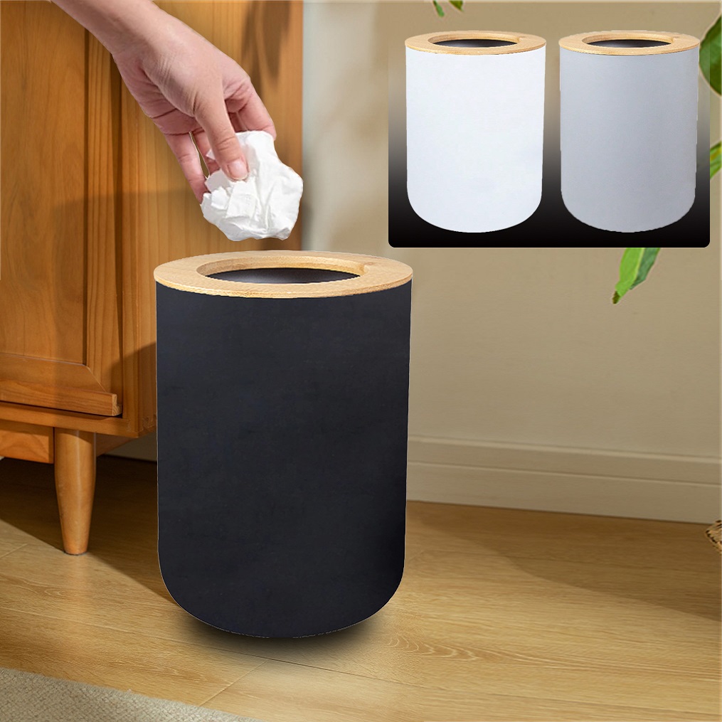 Commercial Kitchen Trash Can - Zwart Plastic Prullenbak Moderne Afval Vuilnisbak