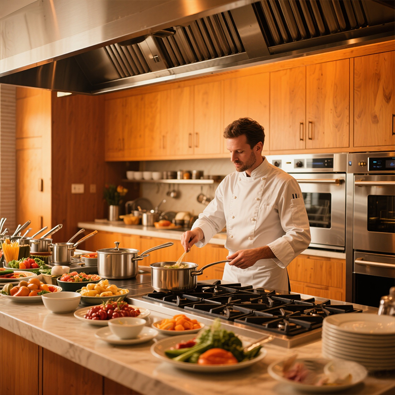 Commercial Kitchen Projects - Automatische commerciële keukenapparatuur Gas Elektrisch kookbereik