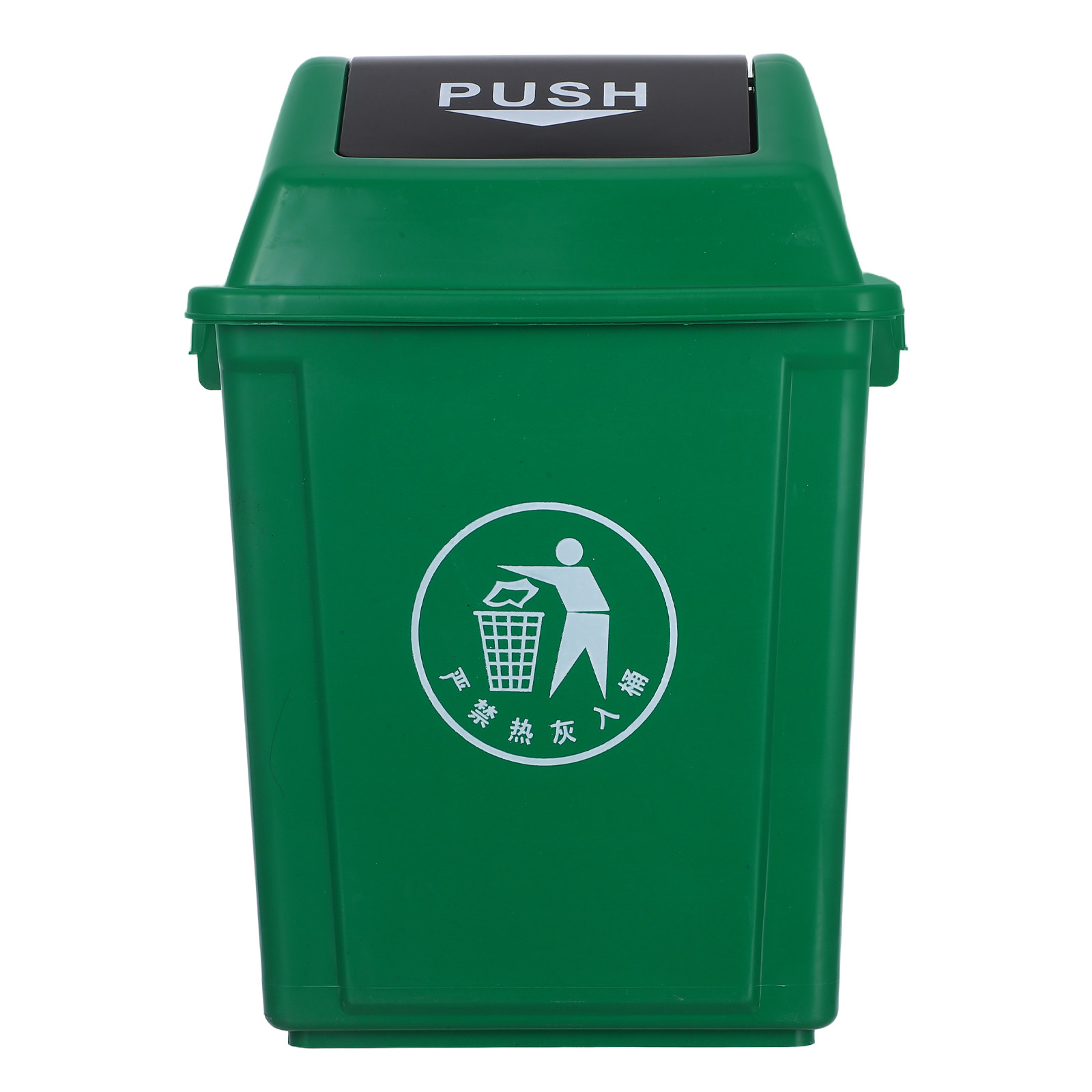 Commercial Kitchen Trash Can - 10L groene afvalbak met zwenkdeksel, plastic
