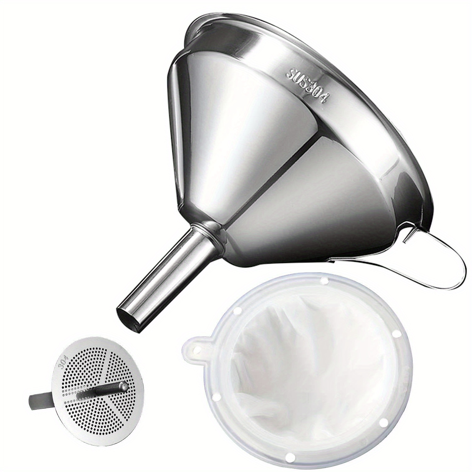 Commercial Kitchen Oil Filter - 3 Stks/pak Trechter Voor Het Vullen