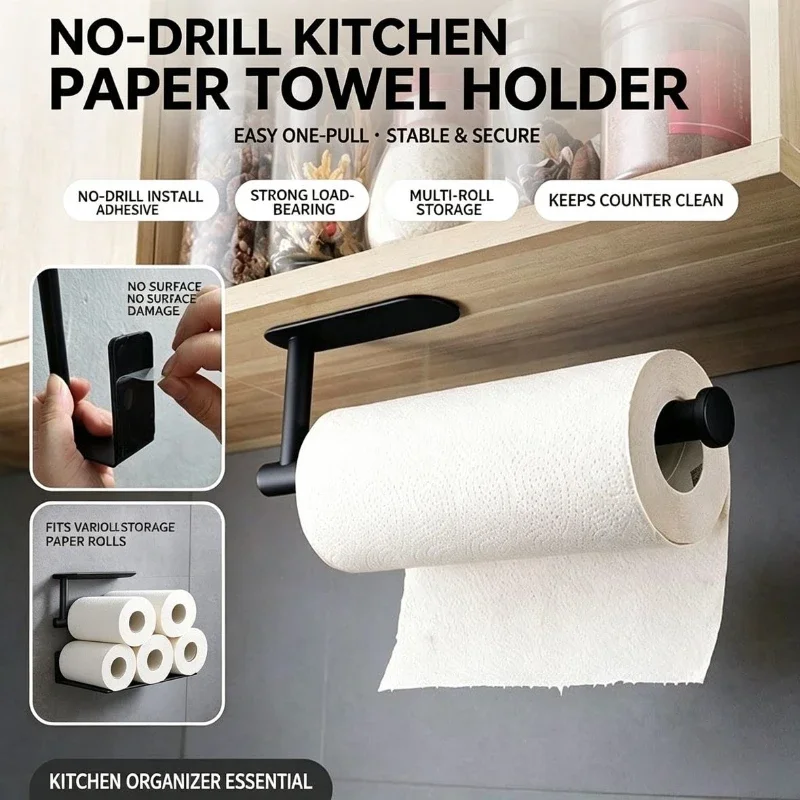 Commercial Kitchen Rack - Papierrolhouder Handdoekenrek Hangende Plank Badkameropslag Toiletrek