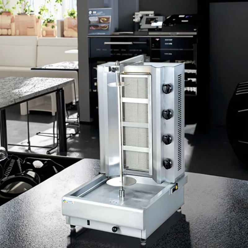 Kebab Shawarma Machine - 4-pits Shawarma-machine, Döner Kebab Grill, commerciële