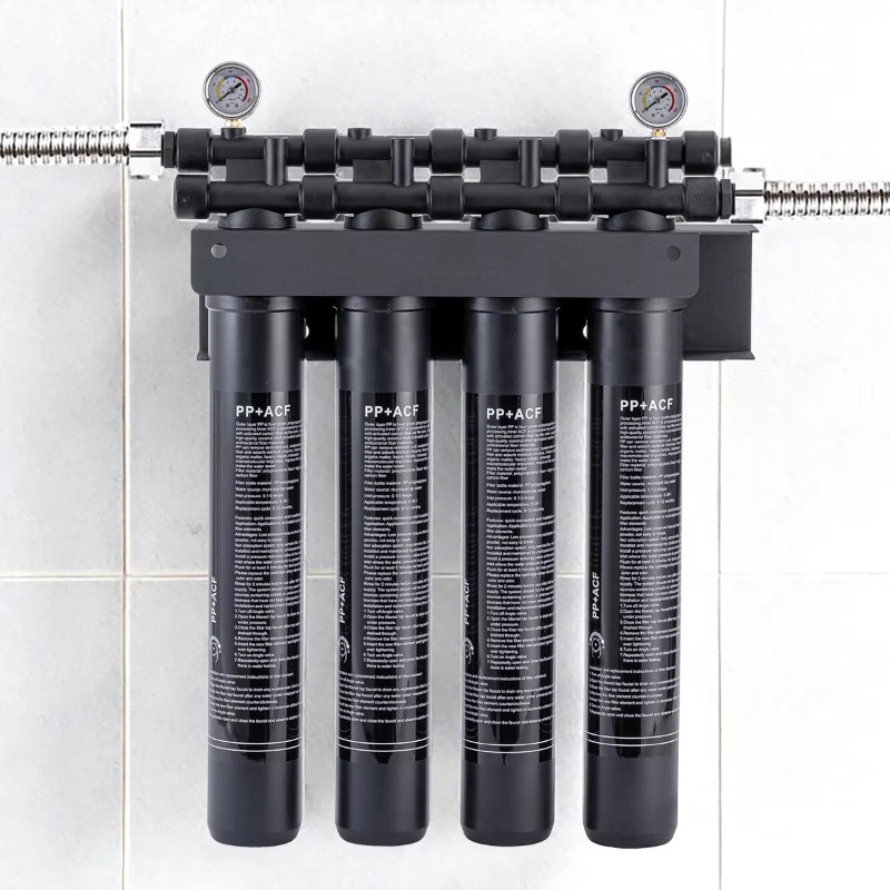 Commercial Kitchen Water Filter - 20 inch 4-traps commercieel systeem, 40