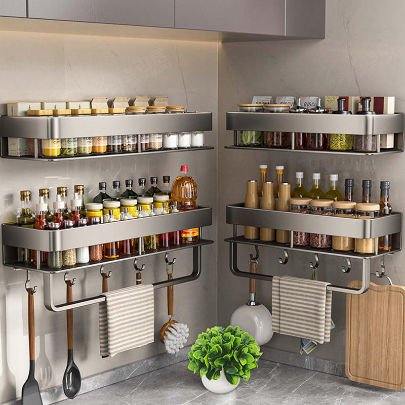 Commercial Kitchen Rack - Aluminium keukenrek Keukenplank Toiletopbergruimte Geen boor
