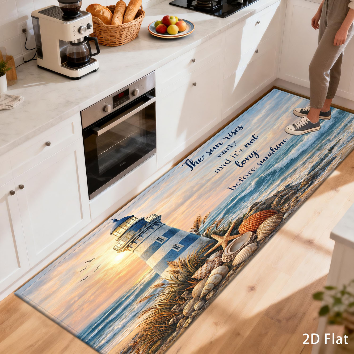 Commercial Kitchen Quotes - Kustvuurtoren Zeegezicht Runner Rug Oceaanschelpen Inspirerend