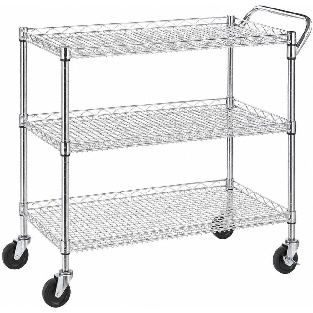 Commercial Kitchen On Wheels - Zware-duty 3-laags rollende keukenkar op wielen,
