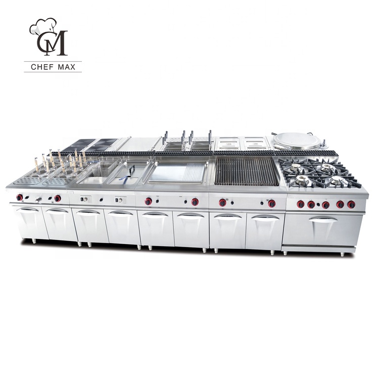 Commercial Kitchen Projects - CHEFMAX Hotel West-Italiaans gaskeukenapparatuur Restaurantuitrusting Commercieel