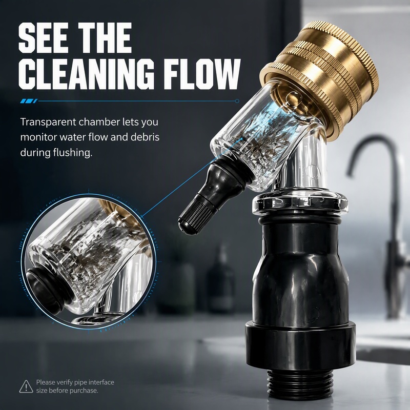 Transparante visuele waterfilt - Commercial Kitchen Tap recensie en prijs