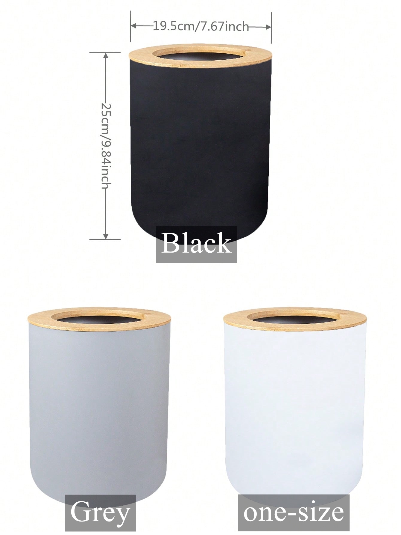 Zwart Plastic Prullenbak Moder - Commercial Kitchen Trash Can recensie en prijs