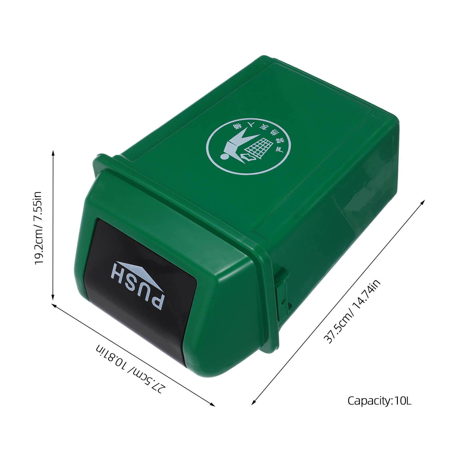10L groene afvalbak met zwenkd - Commercial Kitchen Trash Can recensie en prijs