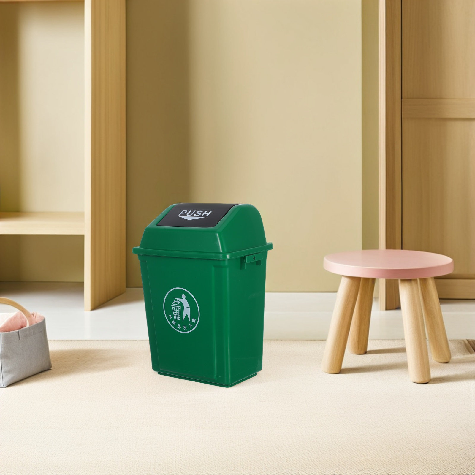 10L groene afvalbak met zwenkd - Commercial Kitchen Trash Can recensie en prijs
