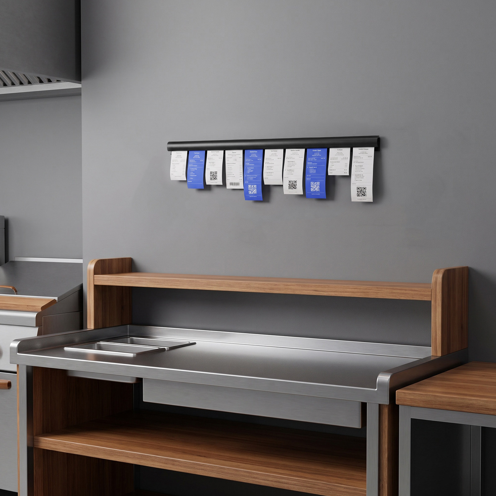 Zwarte restaurant tickethouder - Commercial Kitchen Rack recensie en prijs