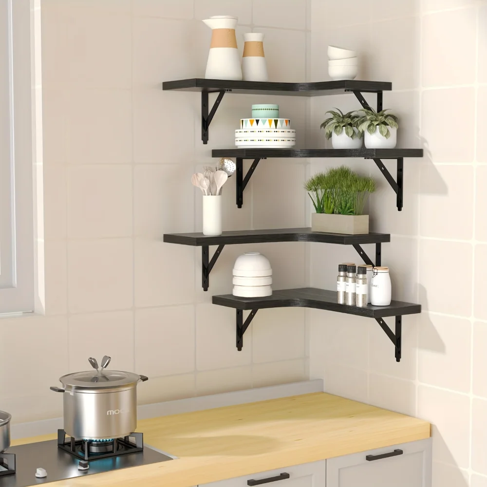 Wandplank van natuurlijk hout  - Commercial Kitchen Rack recensie en prijs