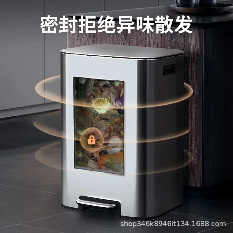 Roestvrijstalen prullenbak keu - Commercial Kitchen Trash Can recensie en prijs