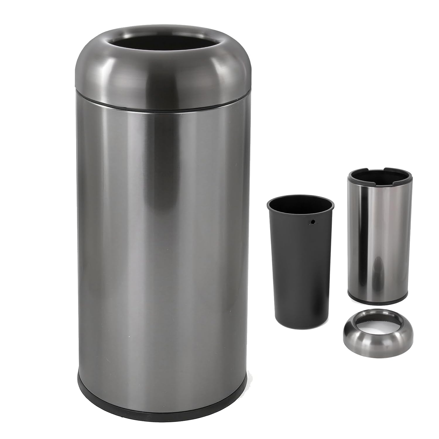 Donkerzilveren 16-gallon grote - Commercial Kitchen Garbage Can recensie en prijs
