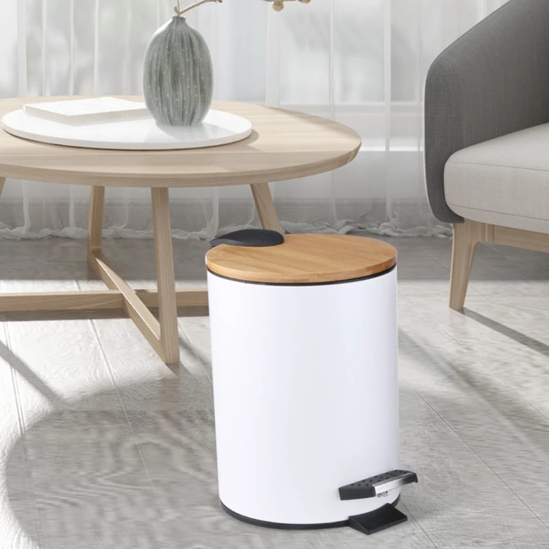 3/5L Houten Flip Step Prullenb - Commercial Kitchen Trash Can recensie en prijs