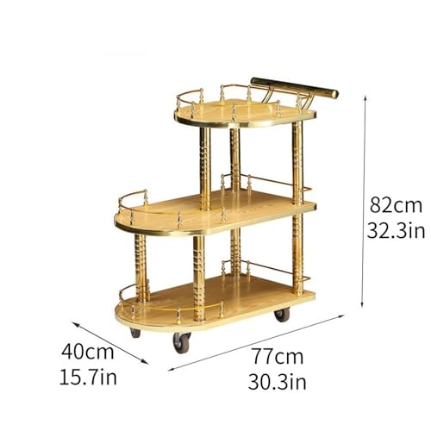 3-laags barwagen, restaurantka - Commercial Kitchen On Wheels recensie en prijs