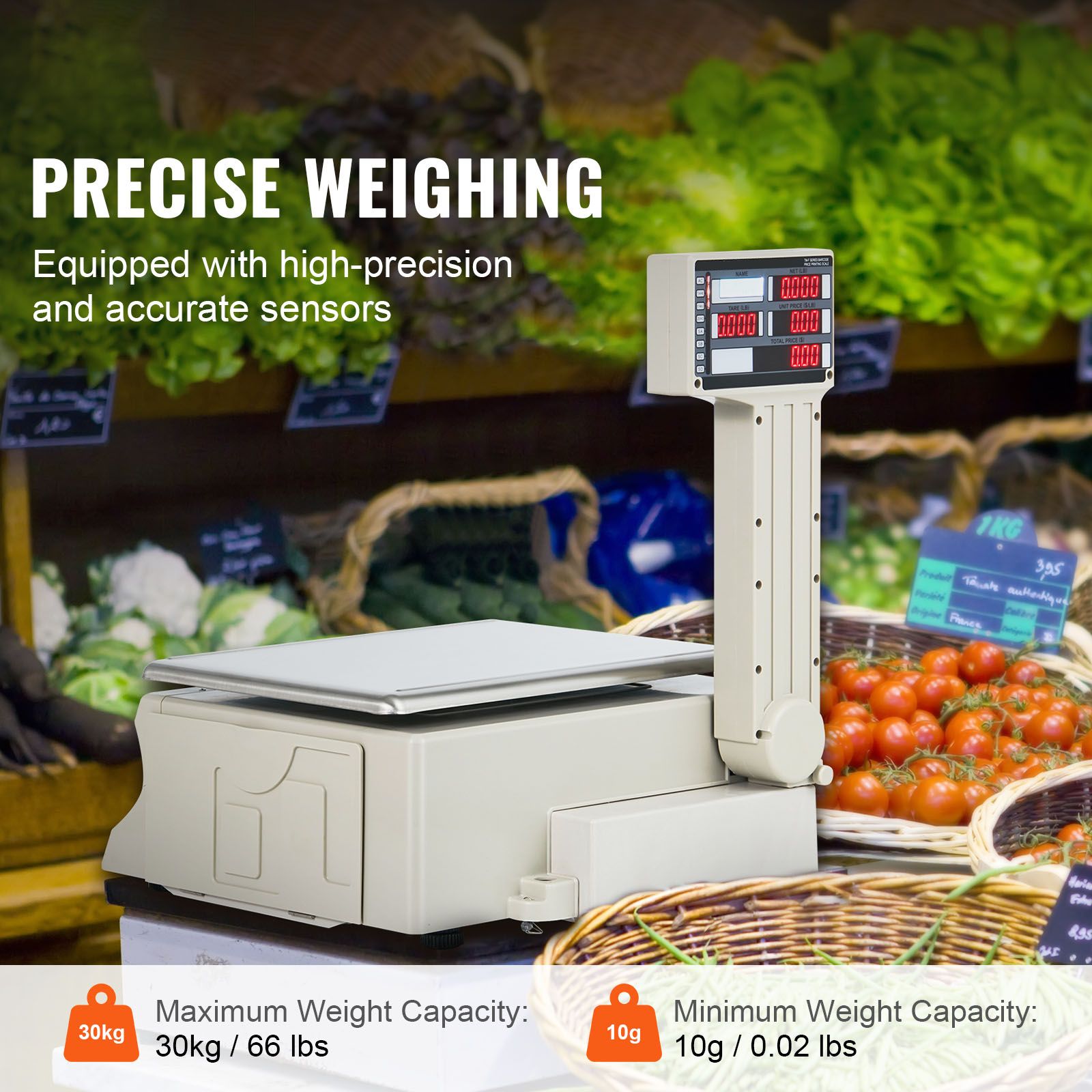 Elektronische prijsweegschaal, - Commercial Kitchen Bench recensie en prijs