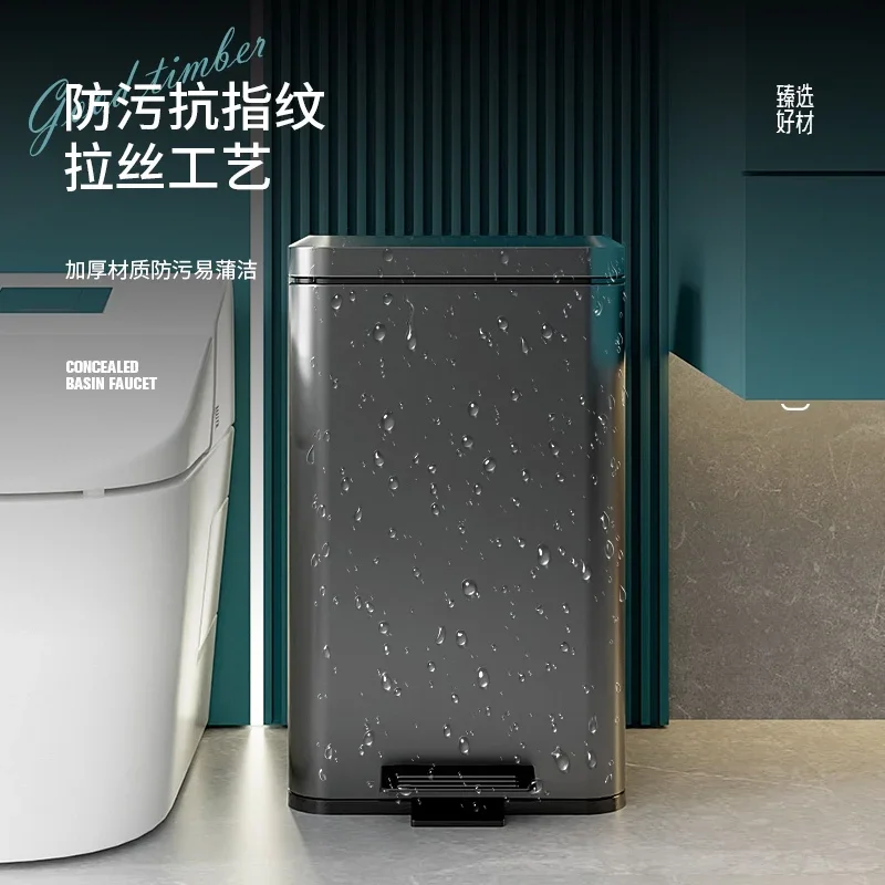 30-liter roestvrijstalen voetp - Commercial Kitchen Trash Can recensie en prijs