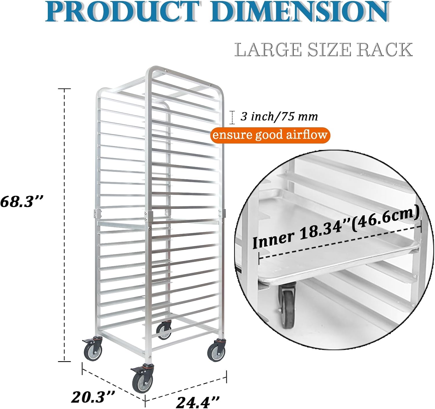 Commerciële 20-laags roestvrij - Commercial Kitchen Rack recensie en prijs