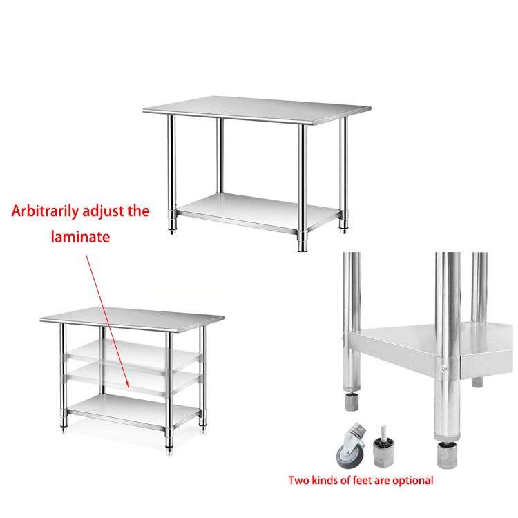 Verstelbare hoogte werktafel/w - Commercial Kitchen Bench recensie en prijs