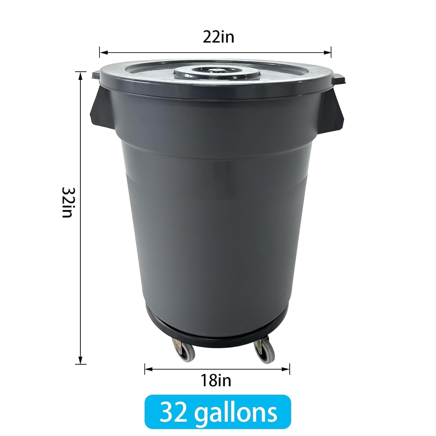 32 Gallon Afvalbak voor Buiten - Commercial Kitchen Trash Can recensie en prijs