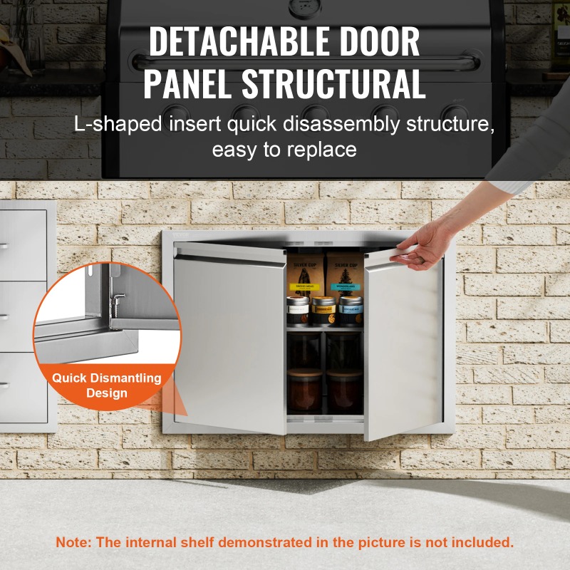 BBQ-toegangsdeur roestvrij sta - Commercial Kitchen Wall Panel recensie en prijs